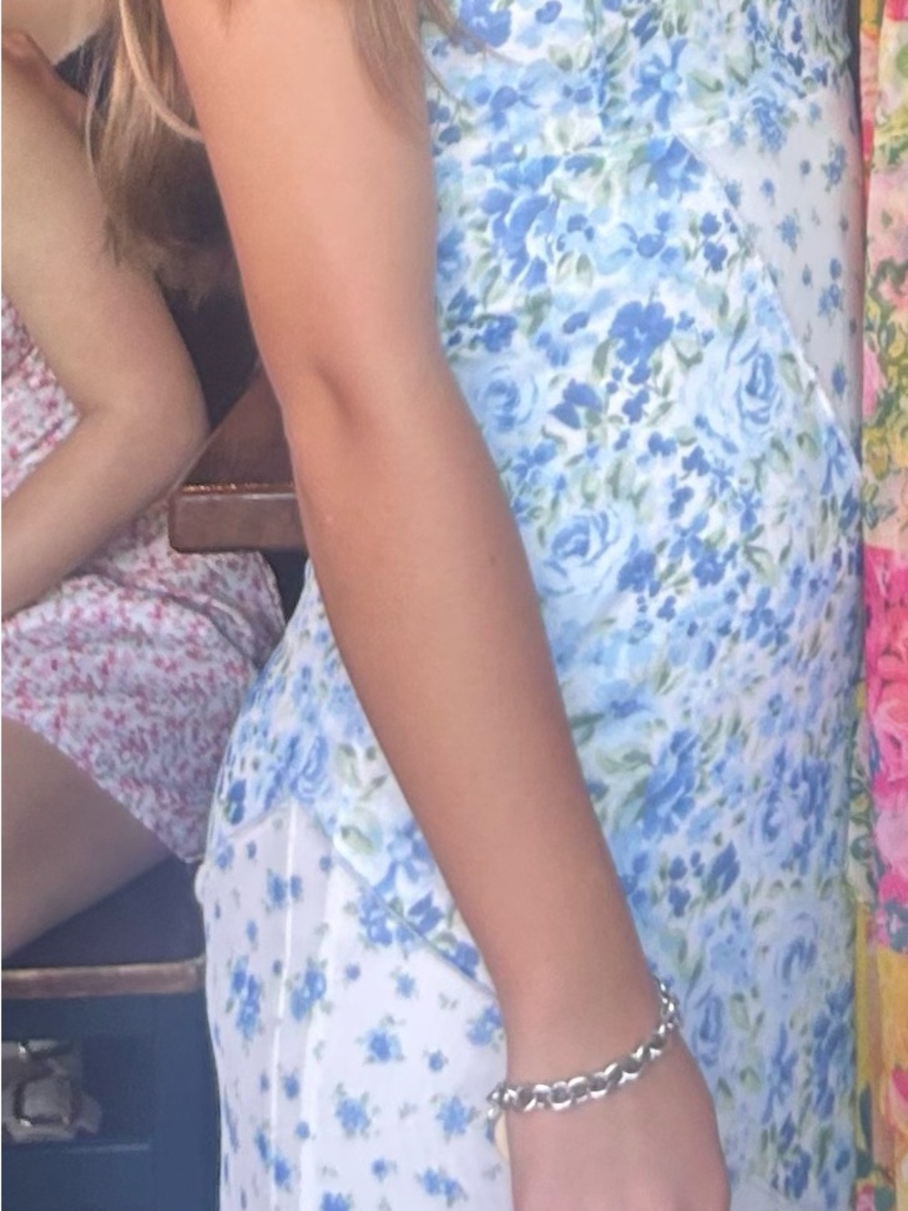 Altar'd State Blue Floral Maxi Dress